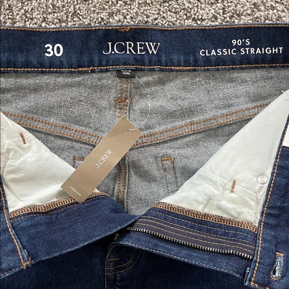 NWT! J. Crew 90s Classic Straight Leg Jeans sz30 in dark wash - Picture 5 of 14